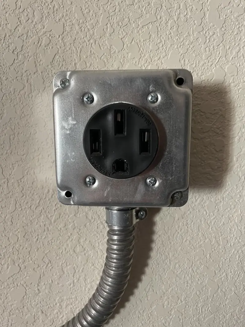 NEMA 14-50 outlet installed for Electrical Panel Upgrade in Carrollwood