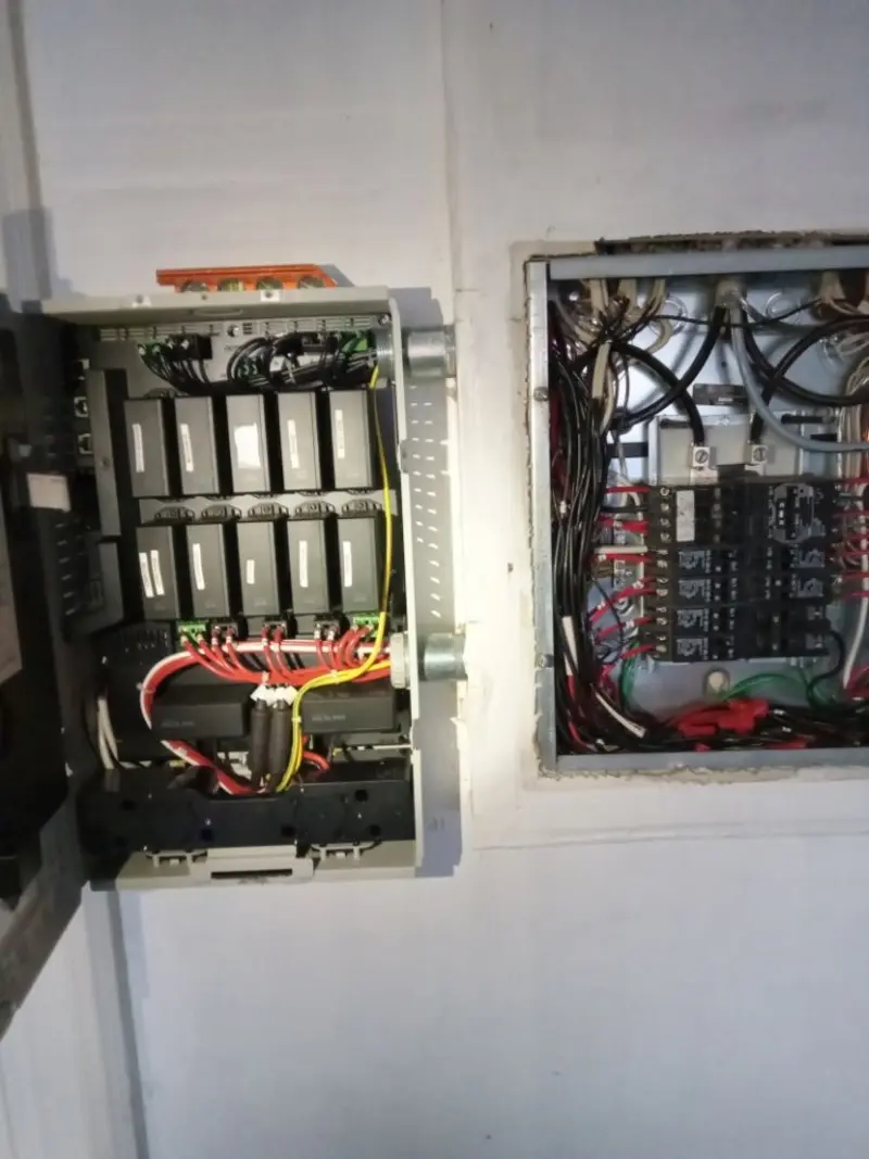 Electrical panel upgrade completed for Security Camera Wiring in Carrollwood
